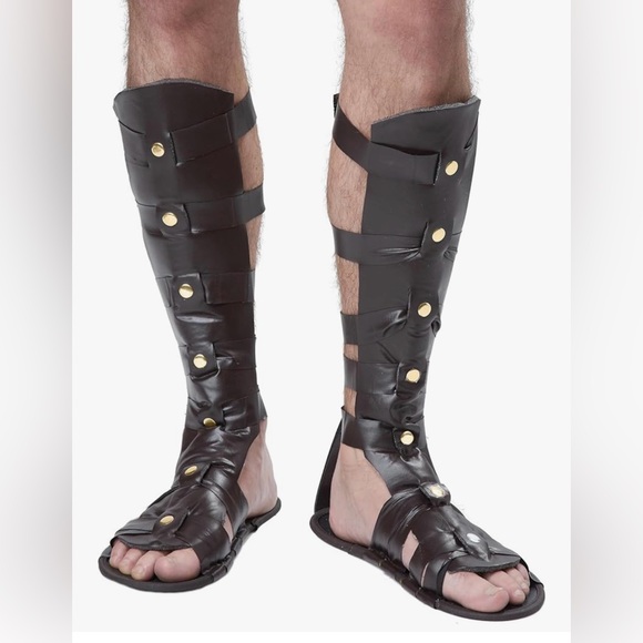 California Costumes Men's Gladiator Sandals - Picture 1 of 6